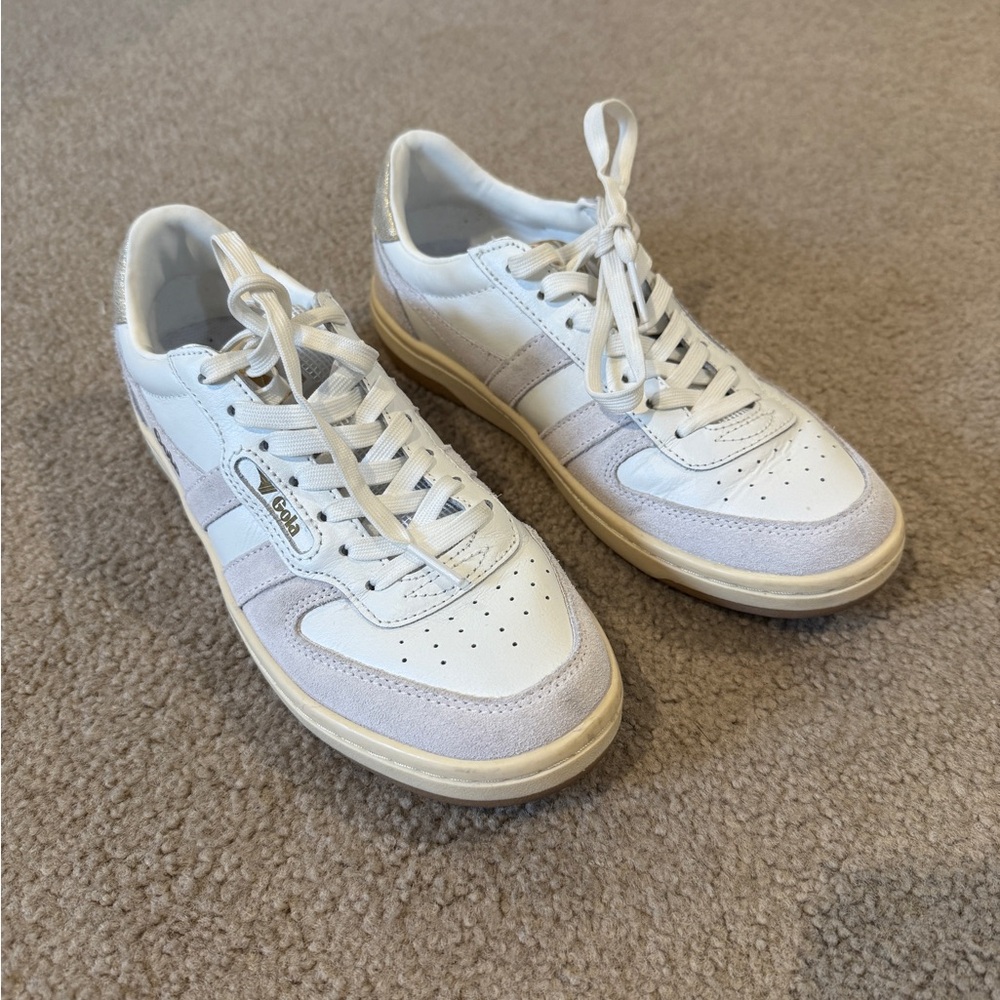 Gola Hawk Sneaker Size 5/35 White Metallic